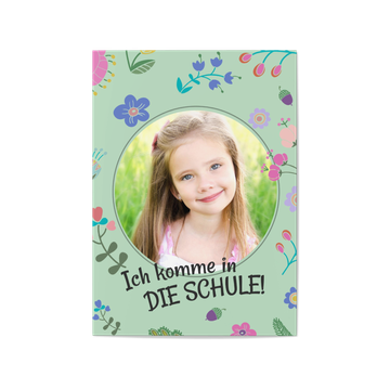 Einladungskarten Einschulung, Blumenkind
