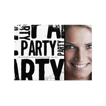 Einladungskarten Party, Party - Black