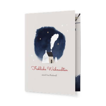 Weihnachtskarten geschäftlich, Sternennacht