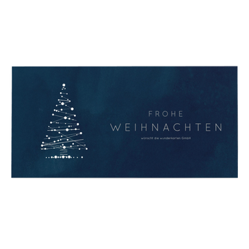 Weihnachtskarten geschäftlich, Linienbaum