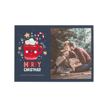 Private Weihnachtskarten, Lustige Tasse