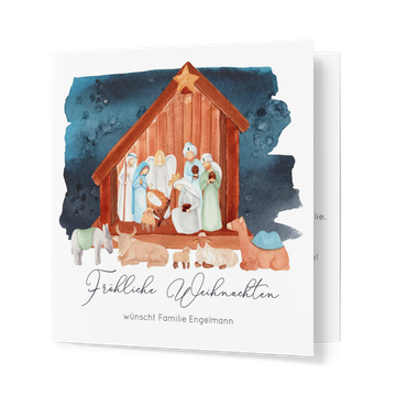 Private Weihnachtskarten, Geburt Jesu