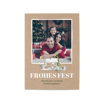 Weihnachtliches Familienhaus