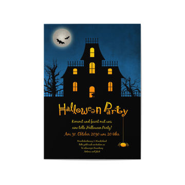 Einladungskarten Halloween , Halloween - Gruselhaus