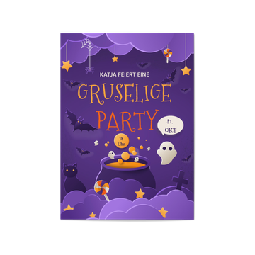 Einladungskarten Halloween , Gruselige Party