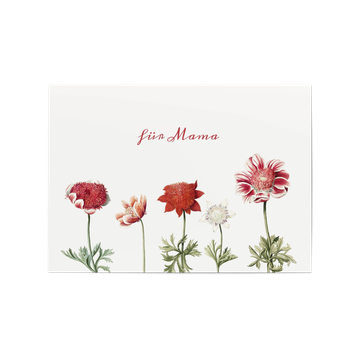 Muttertagskarten, Mohn