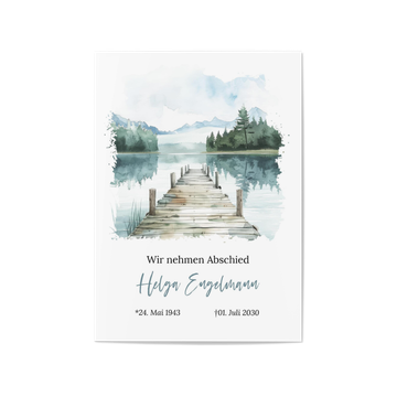 Trauerkarten online selbst gestalten, Steg