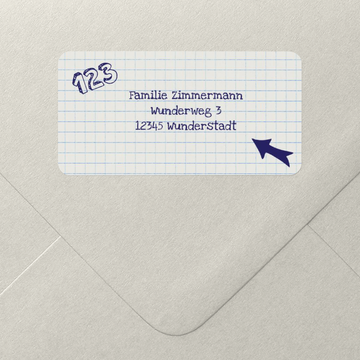 Namensetiketten Schule, Schul doodle