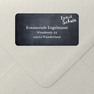 Namensetiketten Schule, Tafelzeichnung