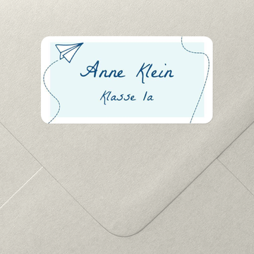 Namensetiketten Schule, Papierflieger