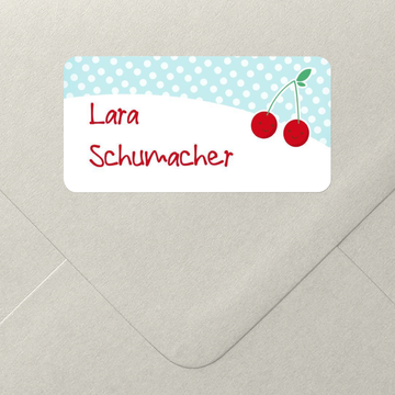 Namensetiketten für die Schule, Lustige Kirschen