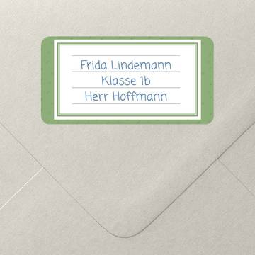 Namensetiketten für die Schule, Schulheft