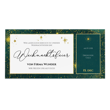 Einladung Weihnachtsfeier, Sterncheneinladung