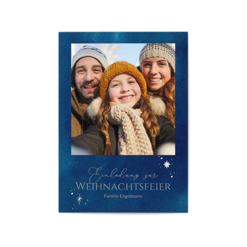 Einladung Weihnachtsfeier, Sternenlicht