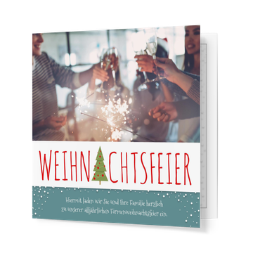 Einladung Weihnachtsfeier, Weihnachtsbäumchen