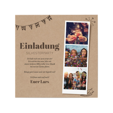 Silvesterkarten, Polaroid Trio