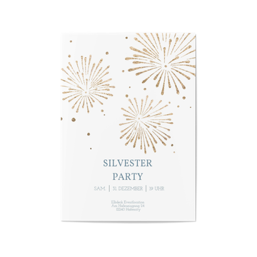 Silvesterkarten, Goldenes Feuerwerk