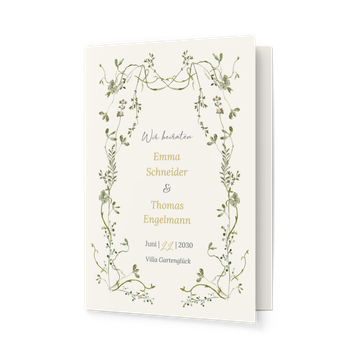 Einladungskarten Hochzeit, Frühlingserwachen