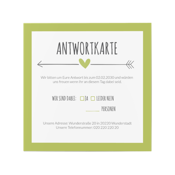 Antwortkarte
