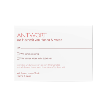Antwortkarte
