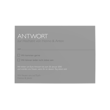 Antwortkarte