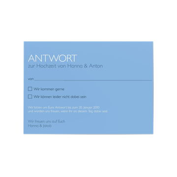 Antwortkarte