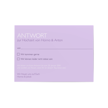 Antwortkarte