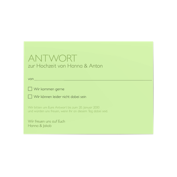 Antwortkarte