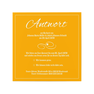 Antwortkarte