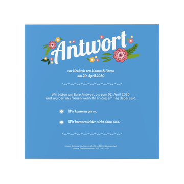 Antwortkarte