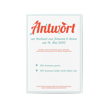 Antwortkarte