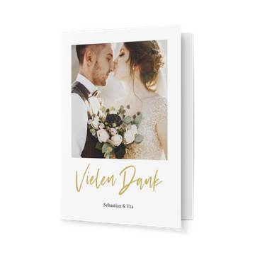 Dankeskarten Hochzeit, Schick