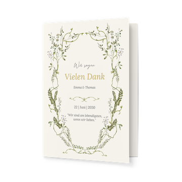 Dankeskarten Hochzeit, Frühlingserwachen