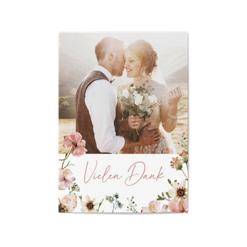 Dankeskarten Hochzeit, Bloom