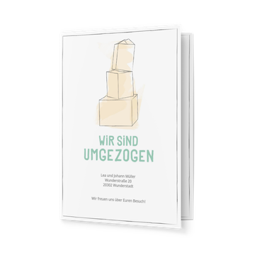 Umzugskarten selbst gestalten, Umzugskartons