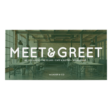 Einladungskarten geschäftlich, Meet & Greet