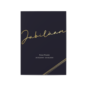Einladungskarten geschäftlich, Goldenes Jubilaeum