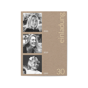 Einladungskarten 30. Geburtstag, Fotostory 30