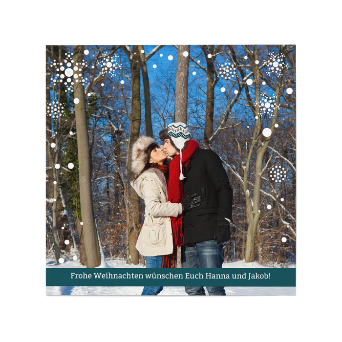 Weihnachtsflocken Moderne Weihnachtskarten – zeitgenössische ...