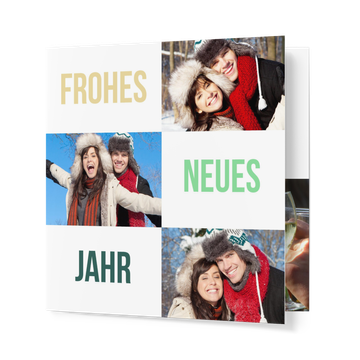 Neujahrskarten, Elegante Kästchen