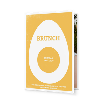 Einladung Brunch, Frühstücksei