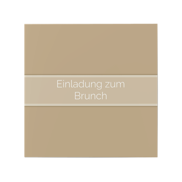 Einladung Brunch, Simpel in Beige