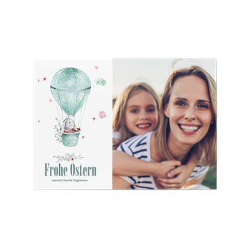 Einladungen Ostern, Heissluftballon