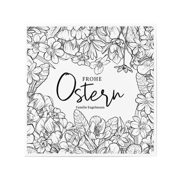 Einladungen Ostern, DIY-Blumenrahmen