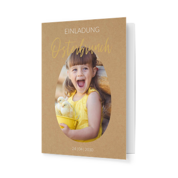 Einladungen Ostern, Goldener Brunch