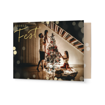 UNICEF Weihnachtskarten Privat, Weihnachten Bokeh
