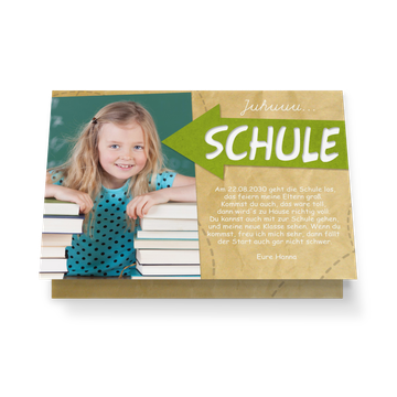 UNICEF Einschulungskarten, Pfeil