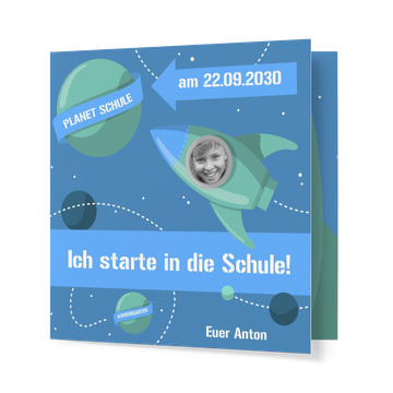 UNICEF Einschulungskarten, Rakete