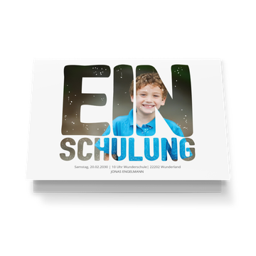 UNICEF Einschulungskarten, Fotofenster