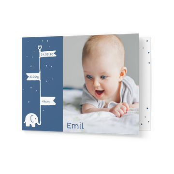 UNICEF Geburtskarten, Baby Elefant